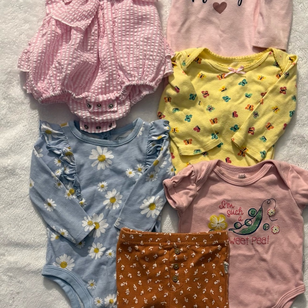 Colorful Baby Onesies Set